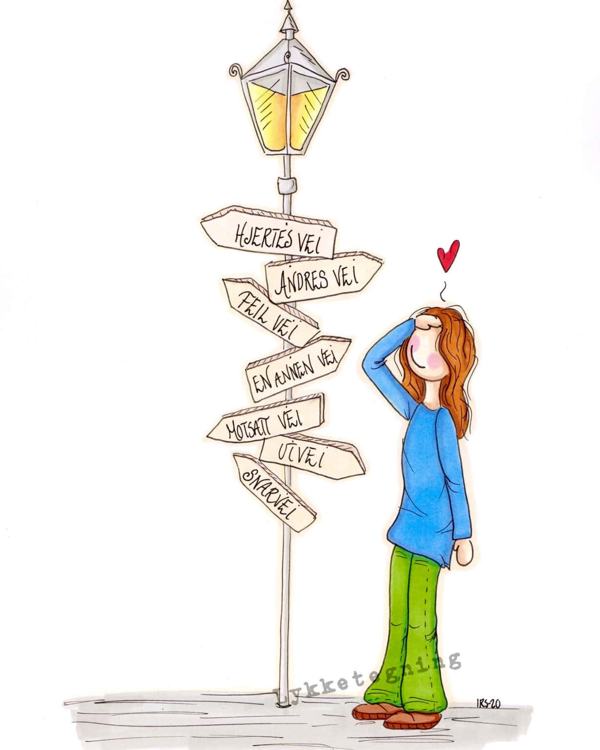 Hjertets vei Lykketegning