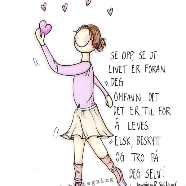 Illustrasjon fra Lykketegning- "Dans"