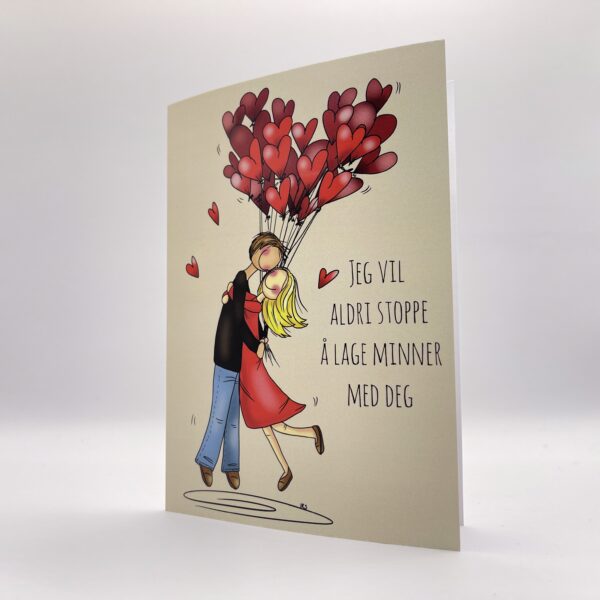 Gratulasjonskort Bryllup Lykketegning