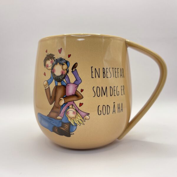 Lykketegningkrus "Bestefar" Brun