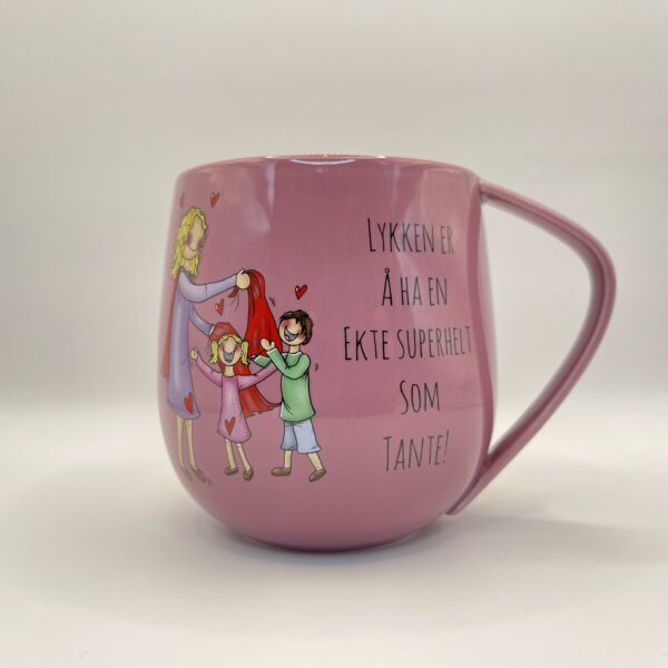 Lykketegningkopp; Tante!