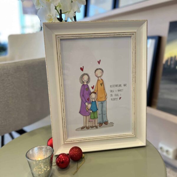 Illustrasjon - Besteforeldre Lykketegning