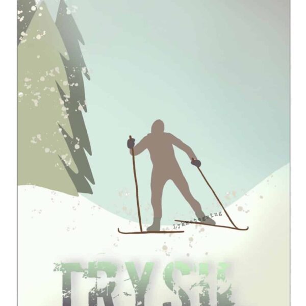 Hytteposter. A3. Signert