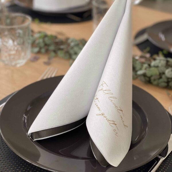 Nyhet! Servietter ; Fyll livet med det som godt er