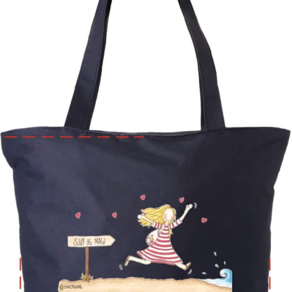 Knallfin og praktisk sommerveske - Blå Limited edition