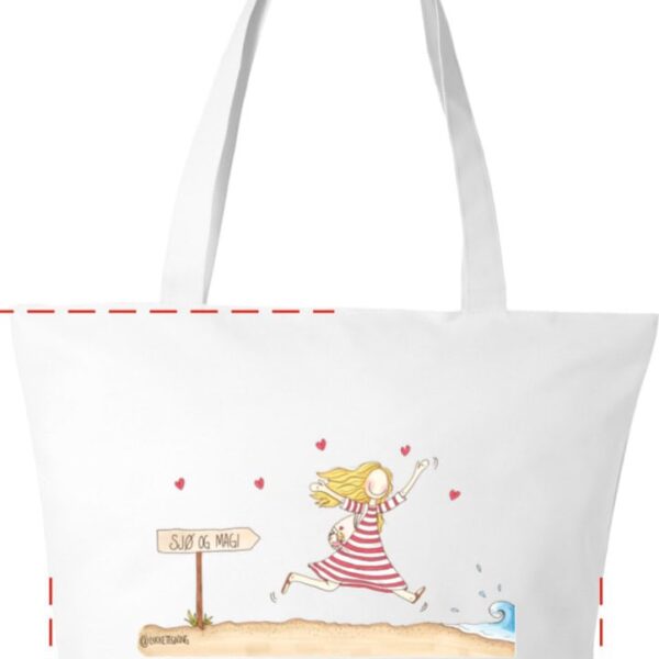 Knallfin og praktisk sommerveske - Hvit Limited edition