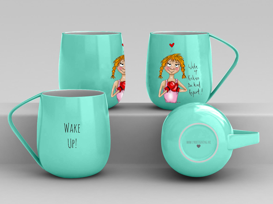 Lykketegning kopp: "Hug" - Bilde 6