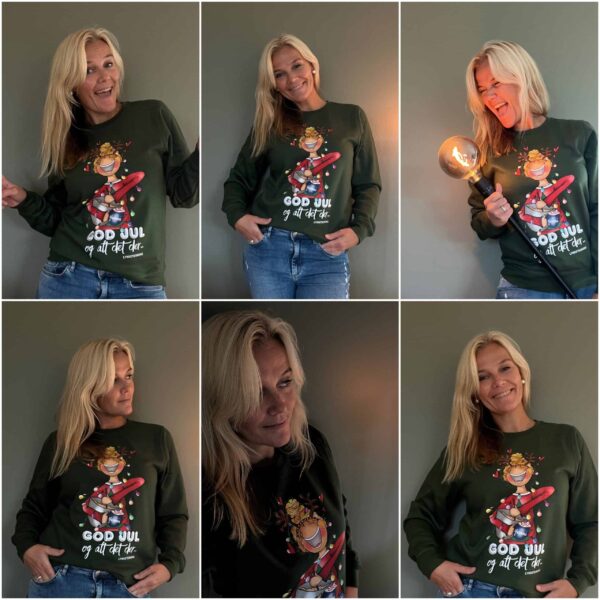 Julegenser fra Lykketegning (grønn)