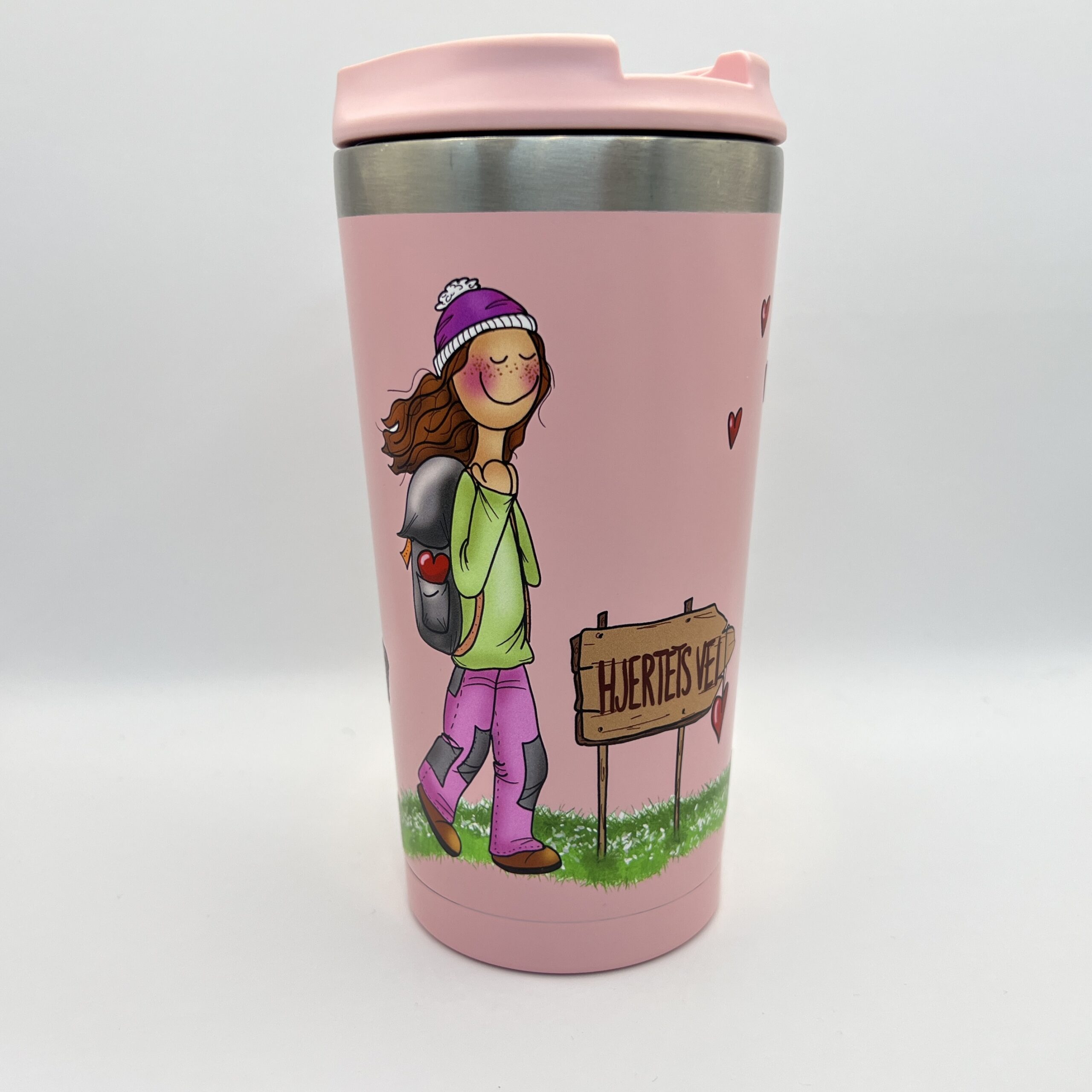 Populær rosa termokopp