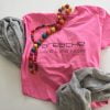 T-shirt; "Breathe. Live life now" Black - Bild 3