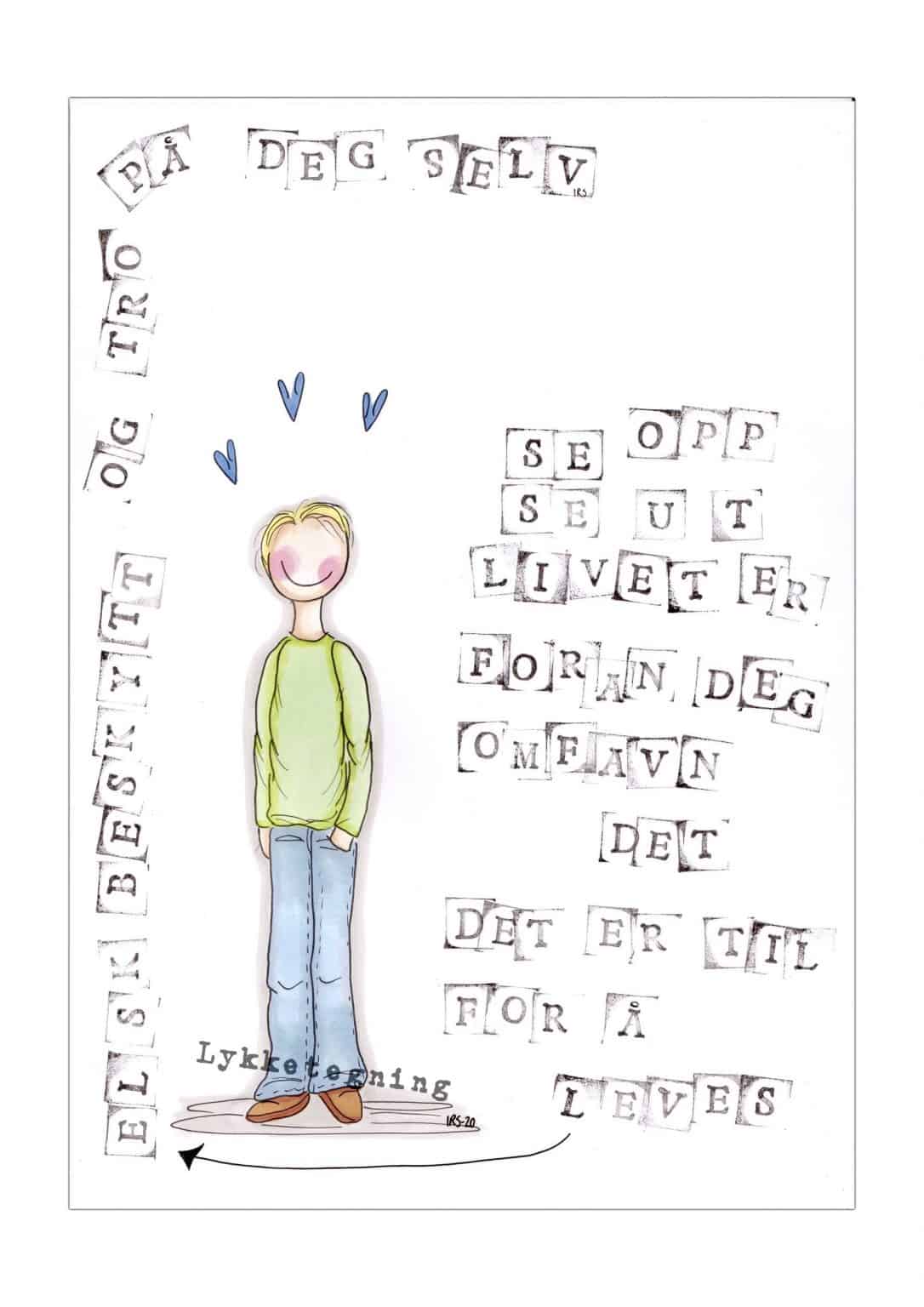 Original hand-drawn illustration "Look up look out"
