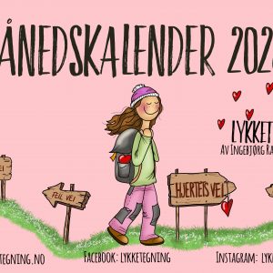 Månedskalender fra Lykketegning 2023