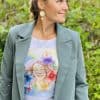 T-shirt "Blessed" Lykketegning - Billede 8