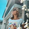 T-shirt "Blessed" Lykketegning - Billede 4