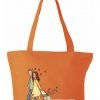 Knallfin og praktisk bag -"Carry your dreams with you" Hvit/orange/blå og rød - Bild 3