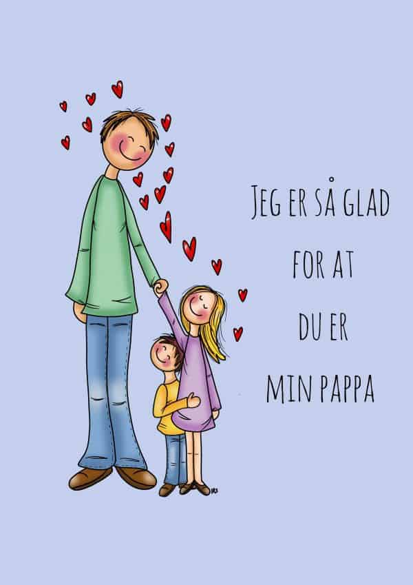 Gratulasjonskort til pappa