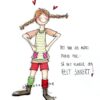 Illustrasjon fra Lykketegning. "Pippi"