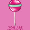 Tegning "Søtnos/You are sweet as candy" Trykk - Imagen 2