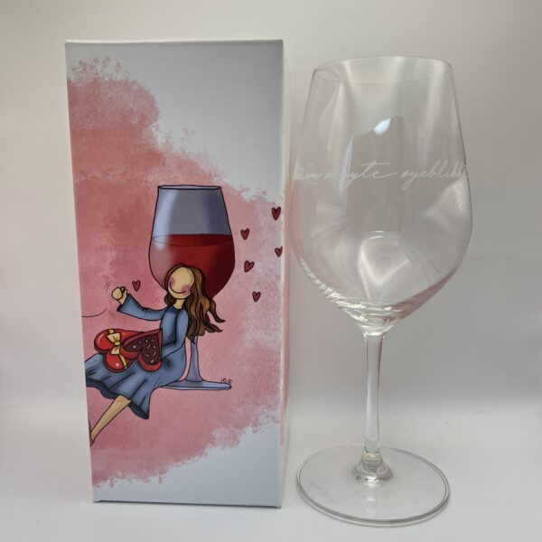Wine glasses from Lykketegning "It's all about enjoying the moment!"