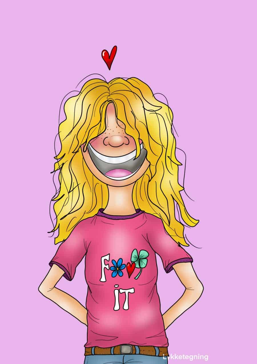 Glückliche Zeichnung "F... it " Illustration