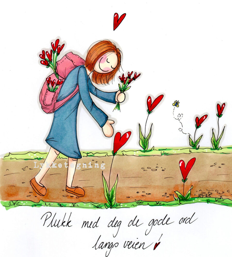 Illustration om gode ord