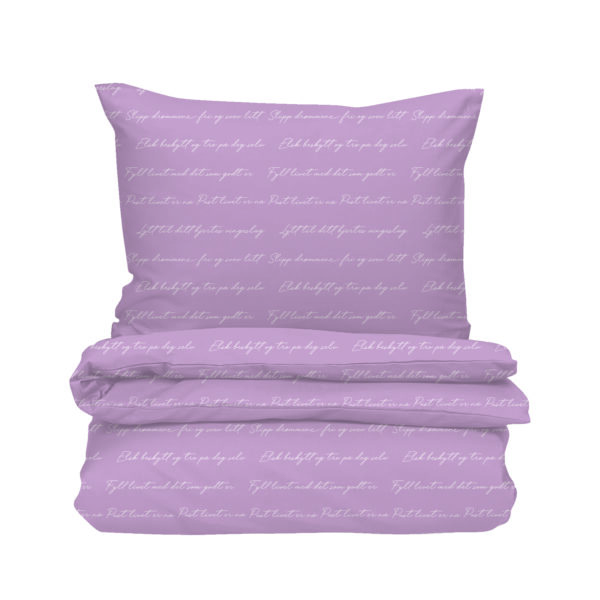 Nydelig sateng sengesett fra Lykketegning