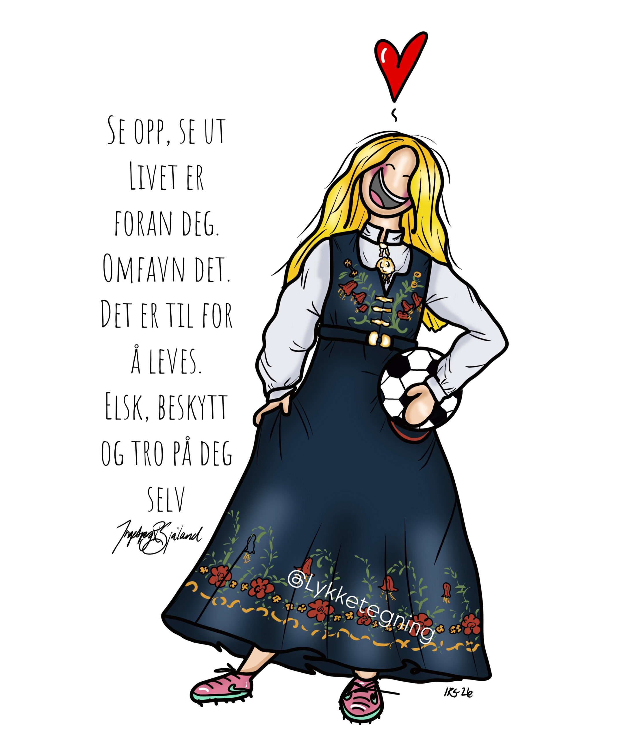 Konfirmasjonsgave Illustrasjon Jente