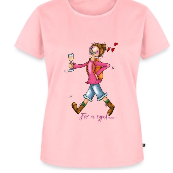 T-shirt "For ei rype" Forhåndsbestilling for Trysilrypa 2026 (ROSA)