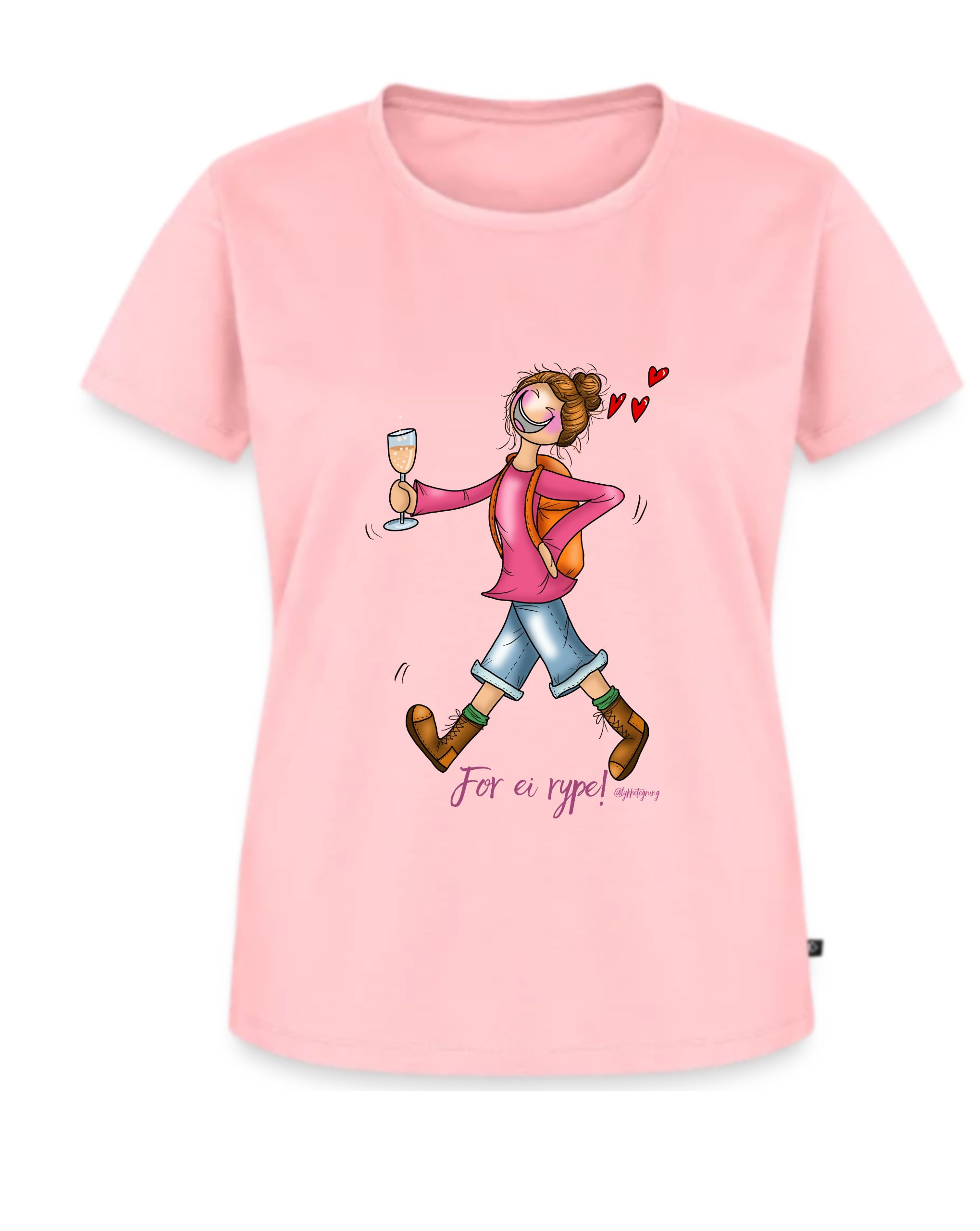 T-shirt "For ei rype" Forhåndsbestilling for Trysilrypa 2026 (ROSA)