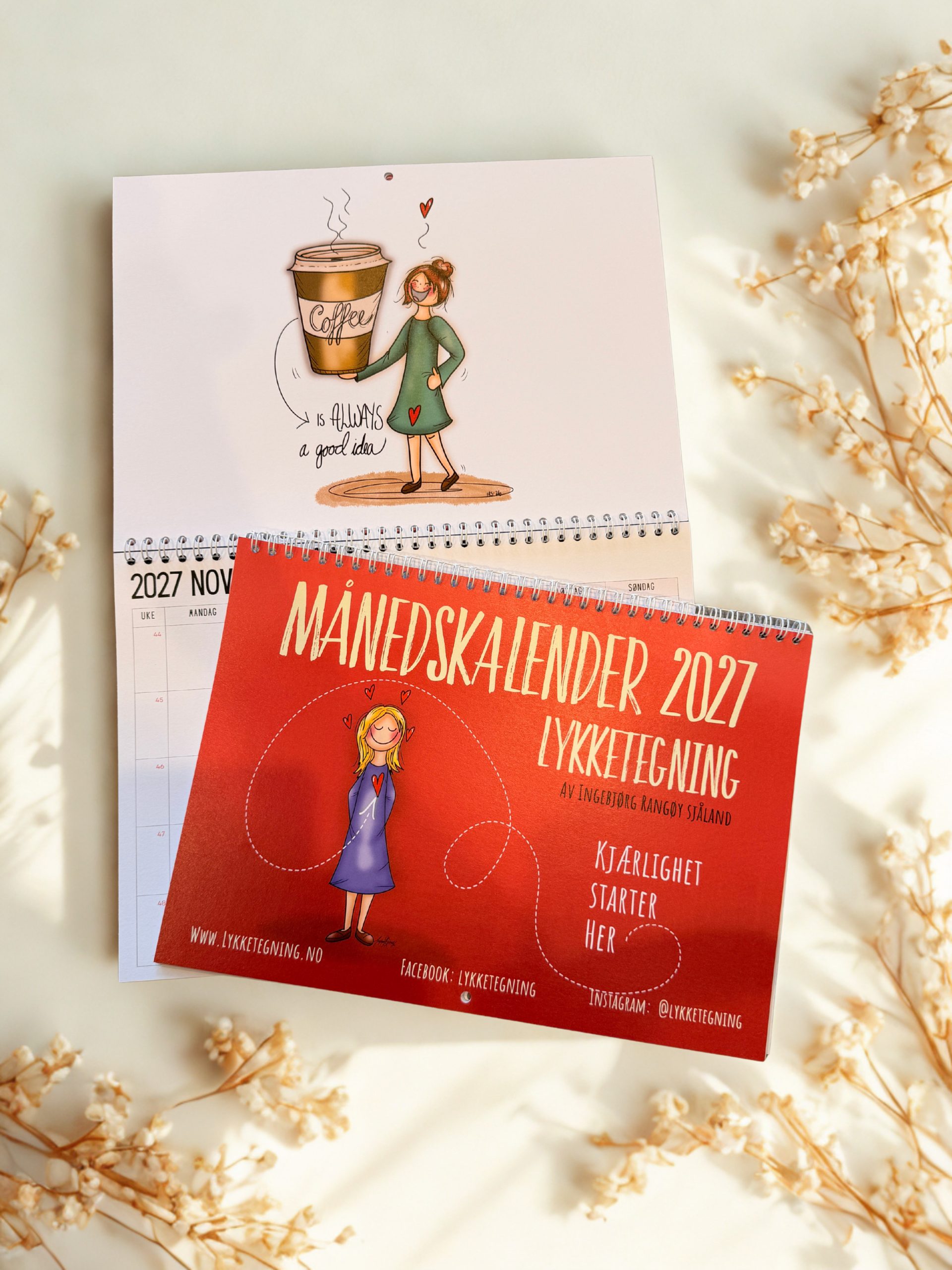 Flott månedskalender fra Lykketegning for 2027 - Image 2