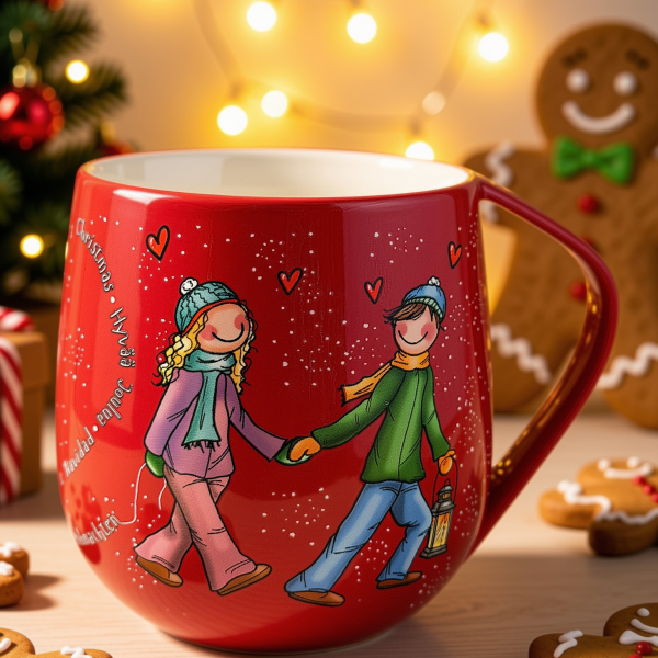 "Merry christmas/God jul" Lykkekopp