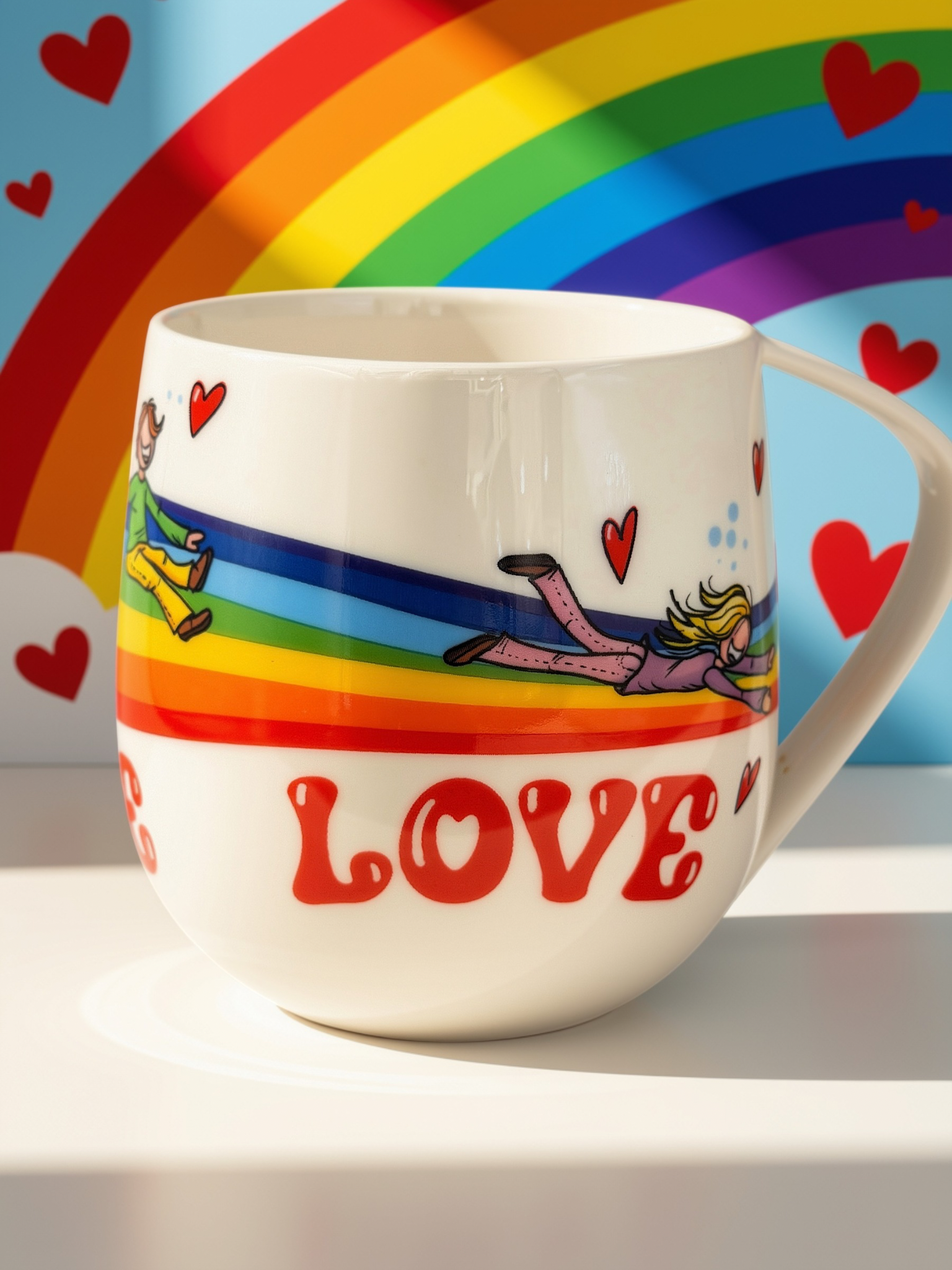 Choose love mug from Lykketegning