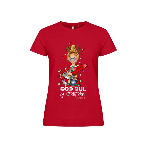 T-skjorte fra Lykketegning; God jul