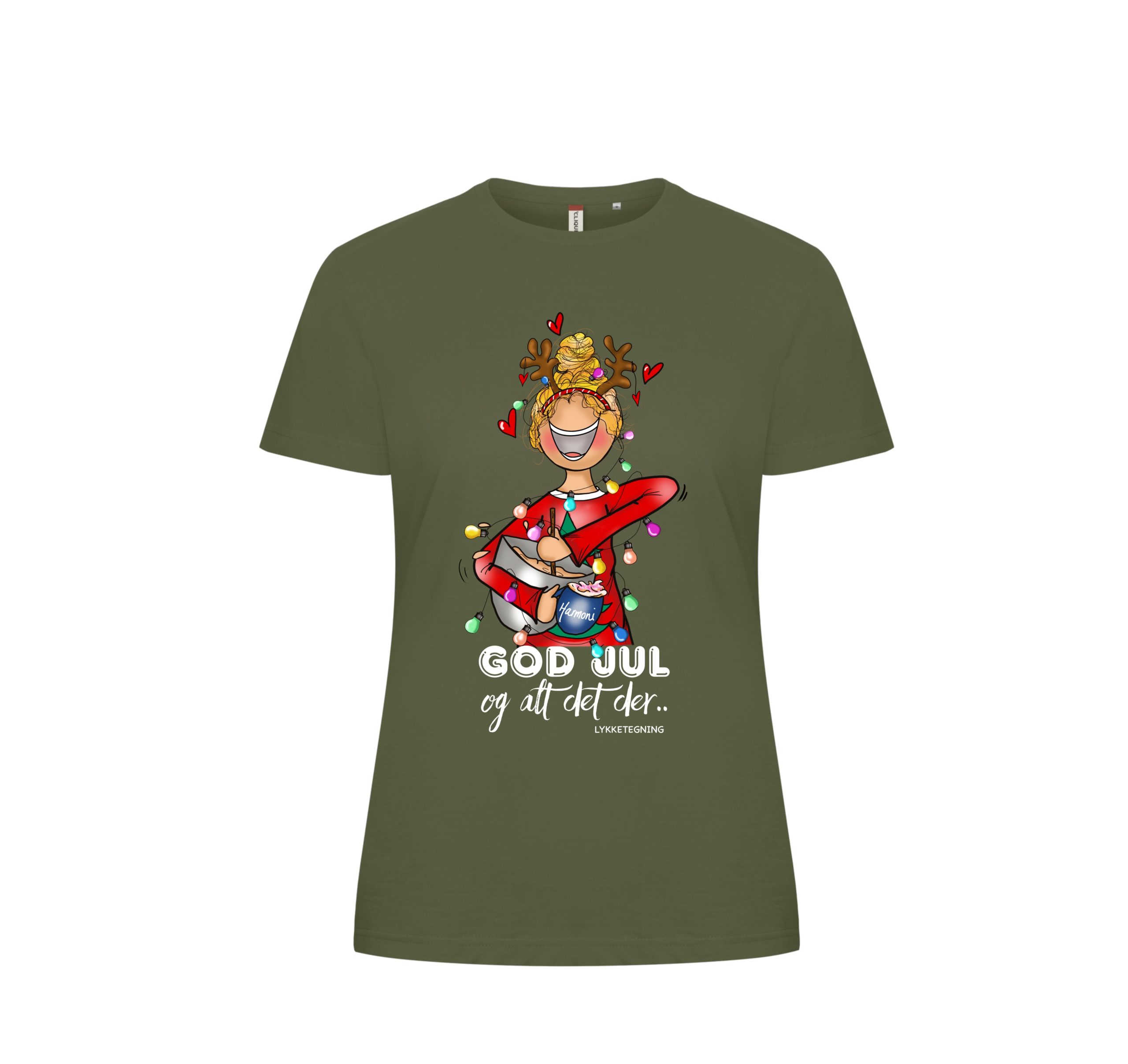 T-skjorte fra Lykketegning; God jul - Image 3