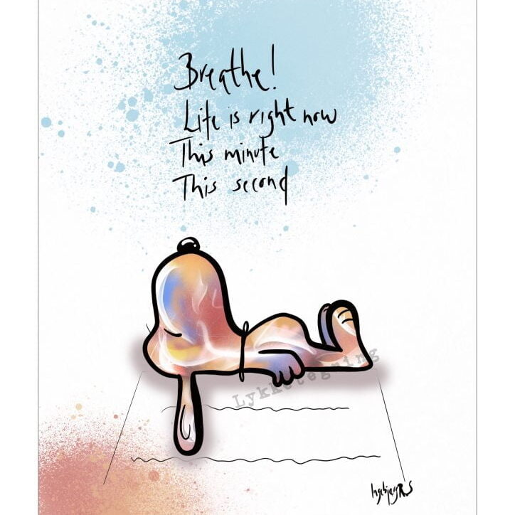 "Breathe" Art. Graphic