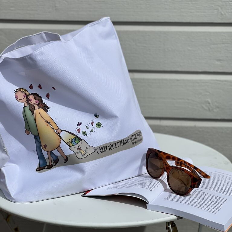 strandbag lykketegning
